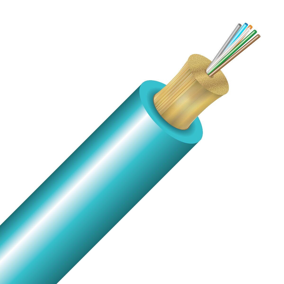 SSF™ 6 Strand OM3 Micro Distribution Indoor Riser - Bulk per Ft.